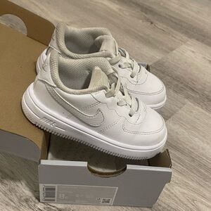 Nike Force1 is Kids White Sneakers